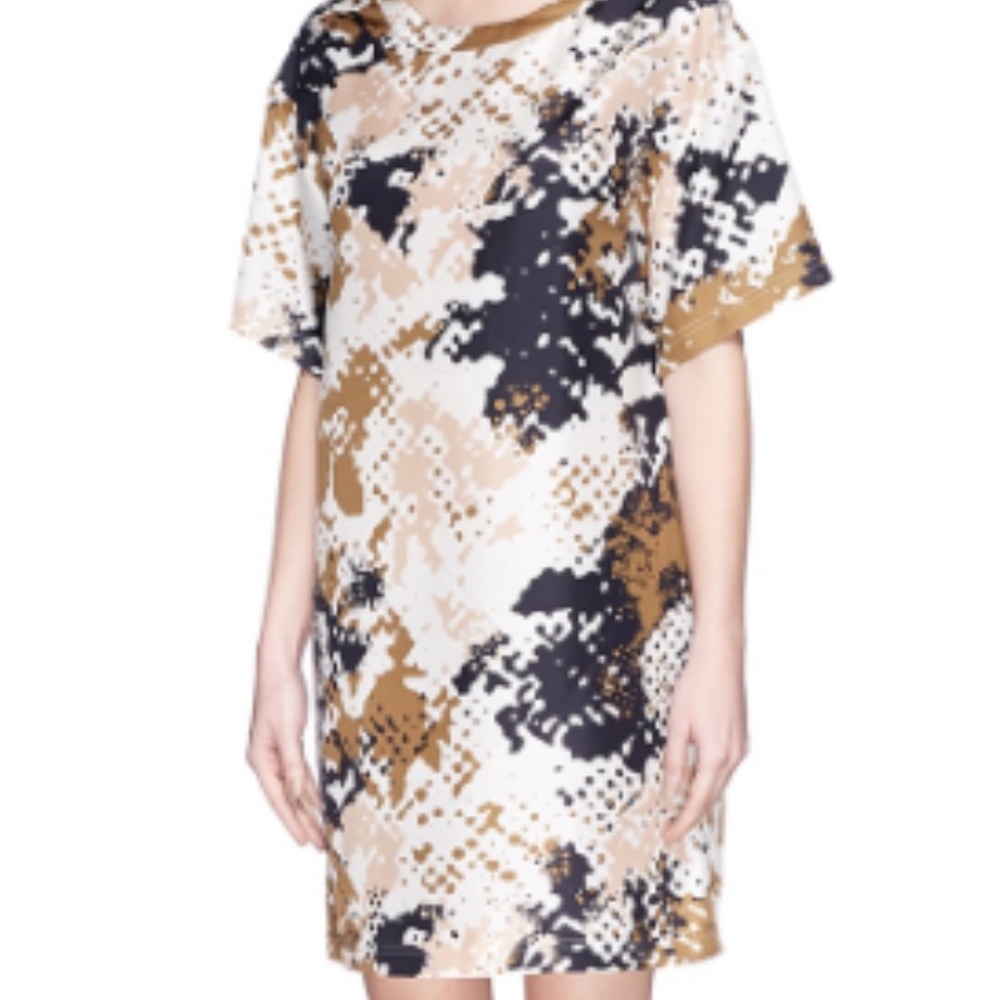 Rag & Bone Chester Camouflage Silk Dress